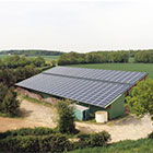 Image of solar panels in field